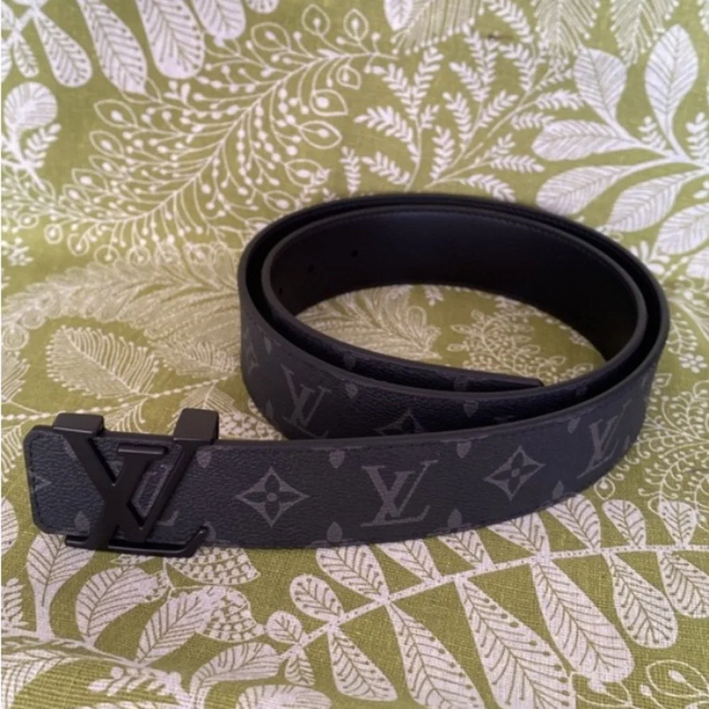 Louis Vuitton Black Monogram Men's Belt